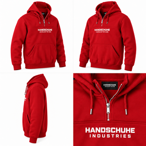 เสื้อฮู้ดซิป ¼  ทรงสปอร์ต สีพื้น  ไซส์อเมริกัน ผ้าฝ้าย 100% สำหรับผู้ชาย - Product Image 4