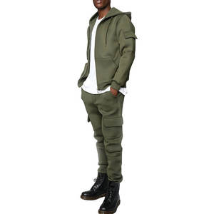 Nueva Llegada: Conjunto Deportivo de Invierno Personalizado para Hombre, Transpirable, con Bolsillos Tipo Cargo, Cierre de Cremallera, Diseño Sólido, Unisex - Product Image 1