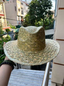 Sombrero de Sol de Ala Ancha con Rayas de Hierba Marina Natural para Viajes a la Playa y Uso al Aire Libre - Product Image 4