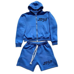 Survêtement à capuche 100 % coton respirant avec technique d'impression respirante, style uni, prix raisonnable pour la saison hivernale - Product Image 1