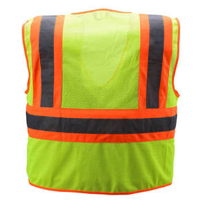 Chaleco de Seguridad Reflectante de Alta Visibilidad Personalizado al por Mayor, Ropa de Trabajo para Construcción en Exteriores, Chaleco de Seguridad de Poliéster, Ropa de Trabajo de Nailon - Product Image 4