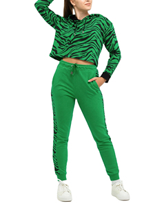 Conjunto Deportivo Personalizado de Alta Calidad para Mujer, 100% Algodón, Chándal Estampado para Invierno, Tallas Grandes - Product Image 1