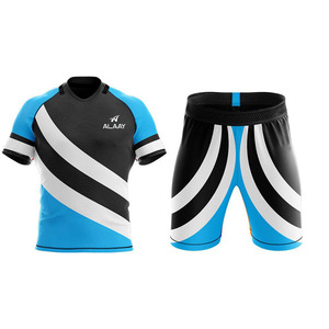 Men's Breathable Rugby Football Uniform Set Latest Style Sublimate Shirt Team Wear for Sale - Product Image 1