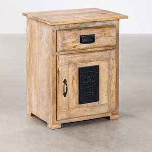 Vandana Amber Tone mango wood nightstand - Product Image 2