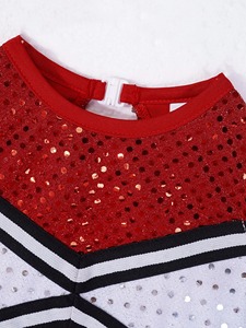 Conjunto de Uniforme Profesional de Porristas para Niñas con Logotipo Personalizado para Eventos Escolares, Espectáculos y Funciones - Product Image 3