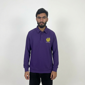 100% Cotton Men's Polo Long-sleeved T-shirt Business Casual Polo Shirt <b>Classic</b> Half Button Collar Men polo shirts - Product Image 1