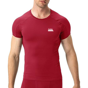 T-shirts de compression slim fit de qualité supérieure pour hommes, respirants et à séchage rapide, fabriqués au Pakistan - Product Image 2