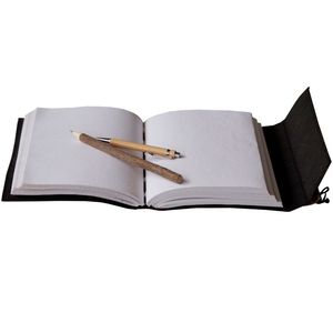 Extra Large Genuine Leather Sewing Binding Journal Six <b>Stones</b> Embossed <b>Notebook</b> Blank <b>Papers</b> Writing Mother's Day Gift Her - Product Image 4