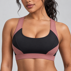 Sujetador Deportivo Transpirable, Ligero y con Soporte para Gimnasio y Running, Top Deportivo para Mujer con Espalda Cruzada, Tejido Elástico de Alto Rendimiento - Product Image 1