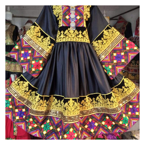 Vestido Tradicional Afgano para Mujer, Bordado a Mano, Largo, para Eventos Culturales - Product Image 1