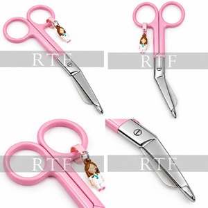 Tijeras para Vendajes de Enfermería, Tijeras Médicas Anguladas con Bonito Adorno de Enfermera, Tijeras de Primeros Auxilios para Enfermeras y Trabajadores de la Salud - Product Image 6