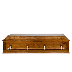 Cercueils funéraires en bois dur de style nord-américain de haute qualité Regina Urnes en bois DLP Fabricant direct Vente en gros Nouvelle arrivée - Product Image 2