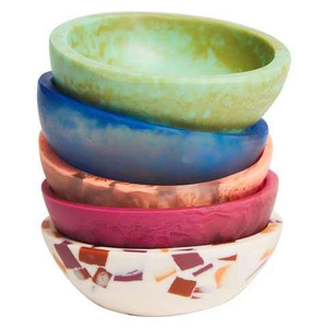Resin Bowls Unique Shape Luxury Heat Resistant Hotel & Restaurant <b>Dinnerware</b> Dessert Server - Product Image 6