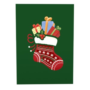 การ์ดป๊อปอัพ 3 มิติ งานฝีมือ การ์ดอวยพรคริสต์มาส ปีใหม่ ลายแมวน่ารัก สำหรับงานปาร์ตี้วันหยุด งานฉลองวันเกิด - Product Image 4