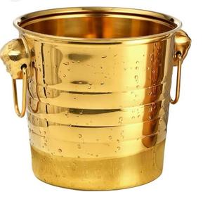 Cubo de Hielo para Cerveza, Vino y Bebidas, Diseño Clásico, Estilo Único, Cubo de Hielo Metálico, Suministros para Hoteles, Enfriador de Champán - Product Image 2