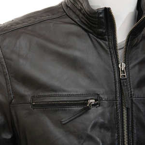 Veste en cuir véritable pour homme de haute qualité - Imperméable et coupe-vent, style streetwear, hiver, cuir pakistanais - Product Image 3