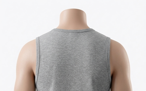 Men's Grey <b>Mesh</b> Tank Top Crew Neck Sleeveless Breathable Regular Fit All Seasons Solid Color 100% Polyester Basketball Apparel - Product Image 3
