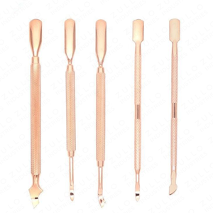 Empujador de Cutículas de Doble Punta de Acero Inoxidable Color Oro Rosa, Herramienta de Cuidado de Uñas Personalizada para Uso en Salones de Manicura y Pedicura, Venta al Por Mayor - Product Image 5