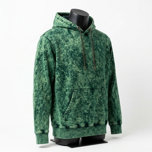 Sweat à capuche pour homme de qualité supérieure, 100% coton, effet délavé, respirant, épais, effet soleil éclairé - Product Image 5