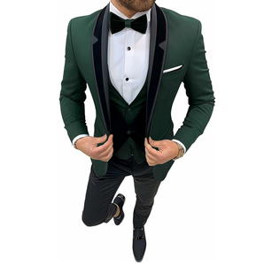 New Arrivals Mens Suits 3 Pieces Male Wedding Dress Coat Pant Suits Breathable <b>Blazers</b> Hot Sale Fashion Business Suit Clothing - Product Image 4