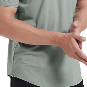 Camiseta Deportiva de Punto Personalizada para Hombre, Producción en Fábrica OEM ODM, Camisetas de Running de Secado Rápido, Alta Calidad, Transpirable, Corte Ajustado - Product Image 4