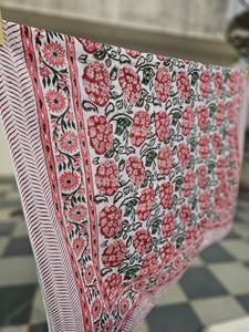 Paréo de plage en coton imprimé au bloc, écharpe naturelle en coton, paréo d'été, paréo de corps d'été - Product Image 6