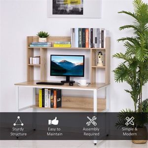Scrivania da Gaming in Legno Regolabile in Altezza per Ufficio o Soggiorno, Scrivania per Computer dal Design Elegante per Camere da Letto - Product Image 6