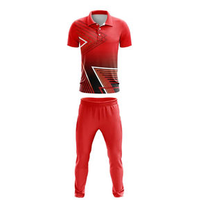 Ensemble de maillot et pantalon de cricket personnalisé pour équipe, manches courtes, impression par transfert thermique, 100% polyester - Product Image 5