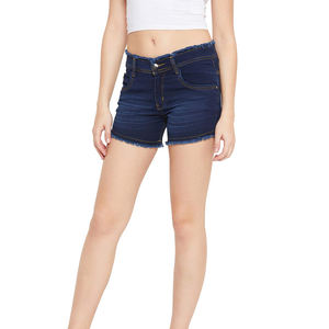 Shorts de Mezclilla Ajustados de Alta Calidad para Mujer, Tallas Grandes, Estilo Veraniego, Lavados, a la Moda, para el Trabajo - Product Image 4