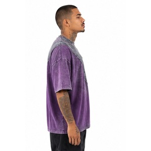 T-shirt Homme Personnalisable avec Logo, Coupe Classique, Effet Délavé, Anti-Plis, Écologique, Respirant, Séchage Rapide, 100% Coton Tricoté - Product Image 4