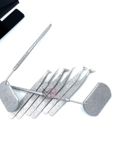 Pinzas para Pestañas de Acero Inoxidable Personalizadas a Precios Económicos, Pinzas para Extensión de Pestañas con Punta de Fibra de Buena Calidad - Product Image 2
