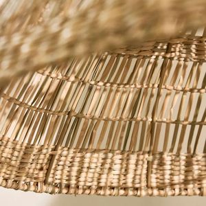 Handwoven Natural Seagrass Dome <b>Ceiling</b> Shade – Rustic Seagrass Lampshade for Pendant <b>Light</b>, Home & Commercial Interior Decor - Product Image 4
