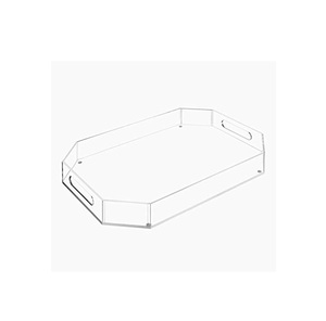 Home Kitchen Modern Acrylic Organizer Tray Transparent Tape-Insert Storage Display Fruit Tray For Acrylic Serving Tray Party Use - Product Image 1