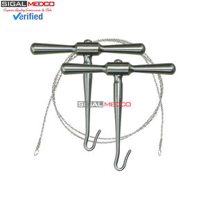 Kit d'instruments chirurgicaux orthopédiques en acier inoxydable avec poignées ergonomiques pour la coupe osseuse, réutilisable, professionnel, pour traumatismes - Product Image 6
