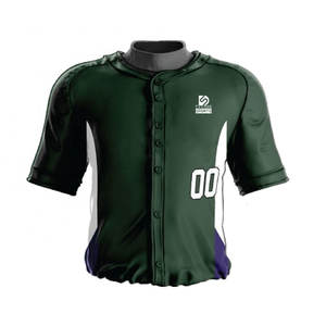Tenue d'équipe professionnelle de baseball, uniforme numérique de haute qualité, séchage rapide, léger, couleurs personnalisables, logo, 100% polyester - Product Image 4