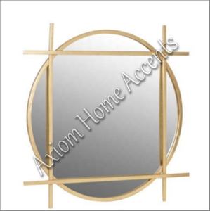 Espejo de pared con diseño de resplandor solar con acabado antiguo hecho a mano por Axiom Home Accents para decoración moderna de sala de estar o entrada - Product Image 2