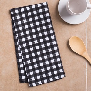 Serviette de cuisine carrée imprimée en coton 100% tissé, écologique, lavable en machine - Product Image 3