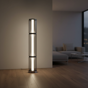 Lampe de bureau et sur pied LED moderne et contemporaine en métal et verre avec CRI 90 élevé, installation facile pour bureau, hôtel, intérieur/jardin - Product Image 5