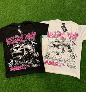 T-shirts en coton surdimensionnés imprimés en 3D pour hommes, manches courtes, impression personnalisée, t-shirt décontracté pour hommes, streetwear, t-shirt imprimé à l'écran - Product Image 3