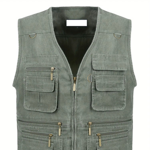 Gilet de chasse multifonctionnel en toile camouflage d'été, léger, imperméable, pour l'extérieur - Product Image 3