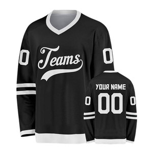 Hot Selling Custom Sublimated Ice Hockey Jersey Polyester Sports Club Team Uniform Personalized Team Name Player Name Number - Product Image 2