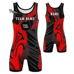 Combinaisons de lutte personnalisées pour hommes 2025 Impression numérique par sublimation sur le devant 95% polyester 5% élasthanne Vêtements légers pour arts martiaux - Product Image 4