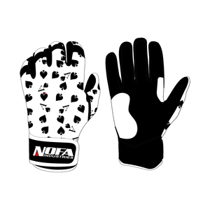 Personalized Leather Left-Handed Baseball Batting Gloves <b>Hook</b> Loop Closure Wrist Support Custom Colors-OEM/ODM Manufacturer for - Product Image 2