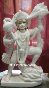 Beautiful Hanuman Makrana Marble Lord Hanuman Sculpture - Product Image 3