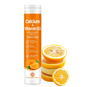 Tabletas de Vitamina D3 con Sabor a Naranja, Marca Privada OEM ODM, 20 Unidades, Suplemento Dietético Puro para Fortalecer Huesos e Inmunidad - Product Image 1