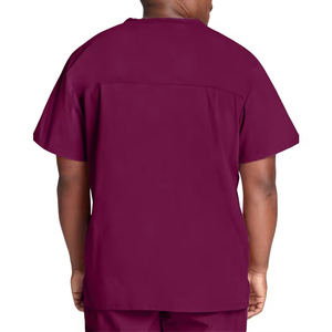 Tenues médicales d'été personnalisées pour hommes, 100 % coton tissé, haute qualité, manches courtes, respirantes, pour infirmiers et détection d'aiguilles en milieu hospitalier - Product Image 5
