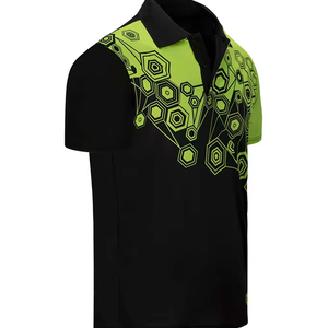 2026 Summer Men Solid Knitted Short Sleeve Casual Breathable Slim-Fit Sports Cotton Sublimation Men Polo <b>T</b> <b>Shirt</b> - Product Image 3