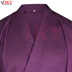 Ensemble de Kimono de Karaté Personnalisé Violet 2026 avec Ceinture Blanche – Vêtements d'Arts Martiaux pour Entraînement et Fitness – Vente en Gros OEM - Product Image 5