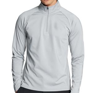Camiseta de golf con cremallera 1/4 elegante para hombre: duradera y cómoda, ideal para jugar en todo tipo de clima y uso diario - Product Image 3
