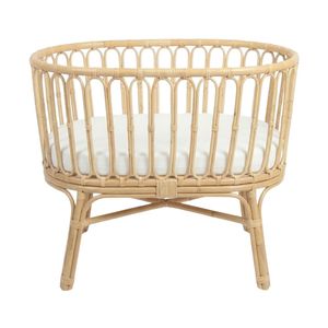 High Quality Rattan Baby Crib Cheap Comfortable Bassinet Kids Furniture Nursery Room Wholesale Factory Price Hot Sale - Product Image 1